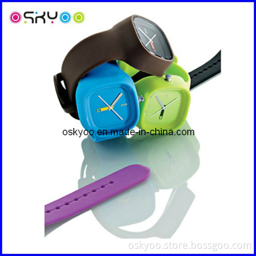 Fashion Ladies Silicone Jelly Watches (P6701)